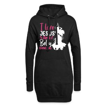 Belly Dancing Quotes Hop Dancer Funny Belly Dancer - Hoodie-Kleid - Schwarz - Vorne