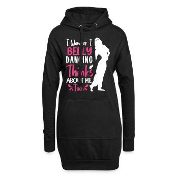 Funny Belly Dancer, Belly Dancing Quotes & Jokes - Hoodie-Kleid - Schwarz - Vorne