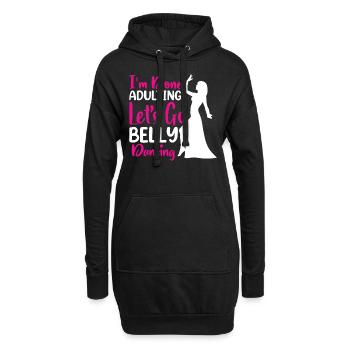 Citations de danse drôles Danseur drôle Raqs sharqi Swing - Sweat-shirt à capuche long Femme - noir - Devant