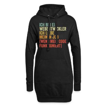 Webentwickler Programmierer Softwareentwickler - Hoodie-Kleid - Schwarz - Vorne
