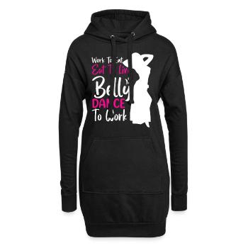 Citations de danse drôles Danseur drôle Raqs sharqi Swing - Sweat-shirt à capuche long Femme - noir - Devant