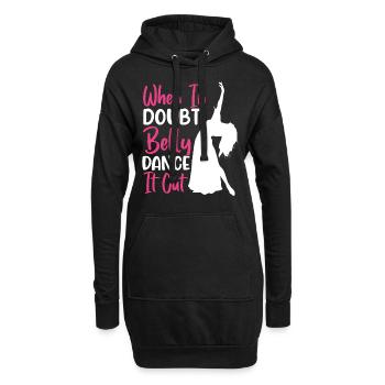 Citations de danse drôles Danseur drôle Raqs sharqi Swing - Sweat-shirt à capuche long Femme - noir - Devant