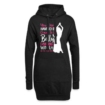 Citations de danse drôles Danseur drôle Raqs sharqi Swing - Sweat-shirt à capuche long Femme - noir - Devant