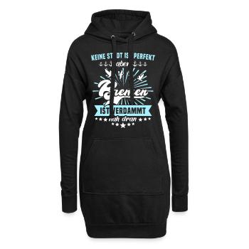 Bremen Sprüche Bremer - Hoodie-Kleid - Schwarz - Vorne