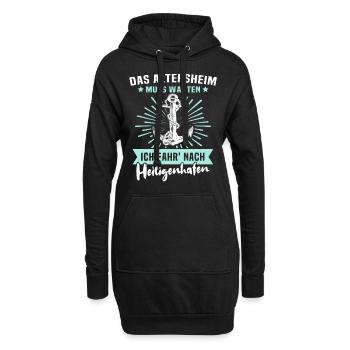 Heiligenhafen - Hoodie-Kleid - Schwarz - Vorne