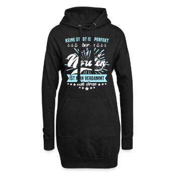 Lustige Norden Sprüche - Hoodie-Kleid - Schwarz - Vorne