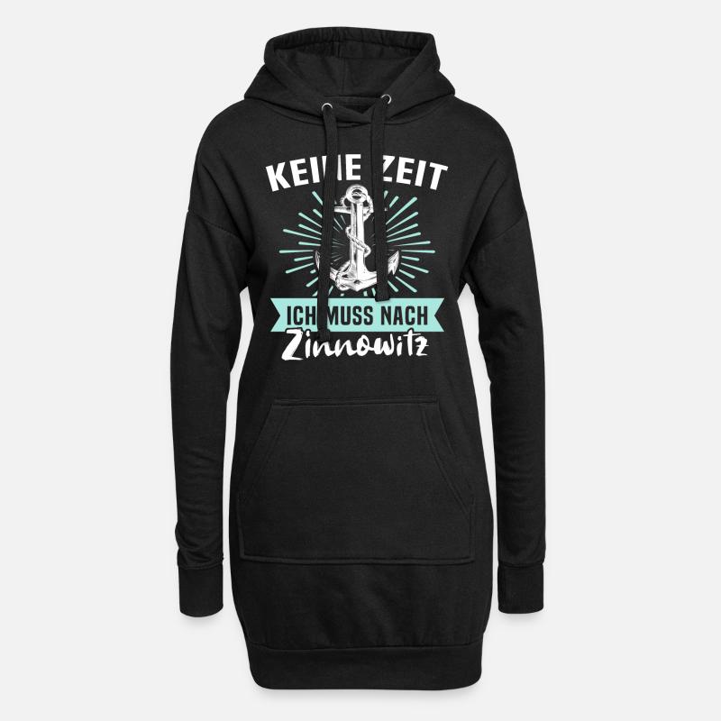 Zinnowitz Zinnowitzer - Hoodie-Kleid - Schwarz