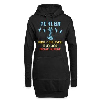 Norden - Hoodie-Kleid - Schwarz - Vorne