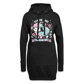 Motivation Geschenk Prüfung Schule Abitur Sprüche - Hoodie-Kleid - Schwarz - Vorne