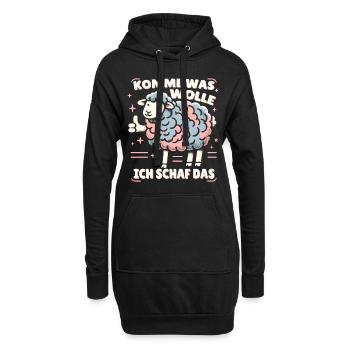 Motivation Geschenk Prüfung Schule Abitur Sprüche - Hoodie-Kleid - Schwarz - Vorne