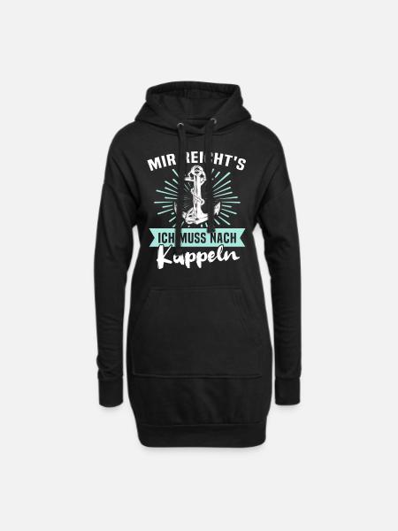 Kappeln Kappelner - Hoodie-Kleid - Schwarz