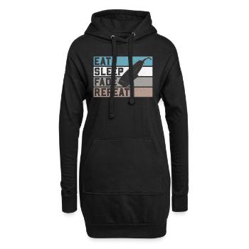 Friseur Geschenk Für Friseur Salon Spruch Friseur - Hoodie-Kleid - Schwarz - Vorne