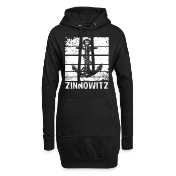 Zinnowitz - Hoodie-Kleid - Schwarz - Vorne