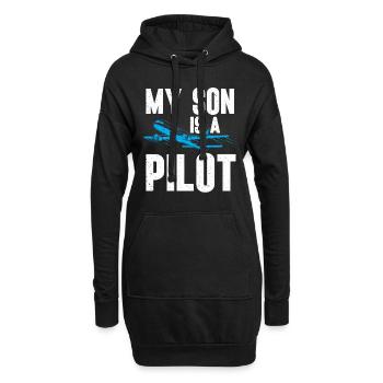 Pilot Quote Flight Lover Aircraft Aviation - Hoodie Dress - black - Front
