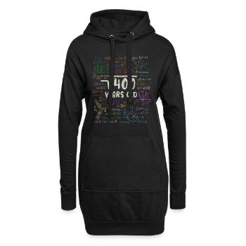 Racine de 400 = 20e anniversaire - cadeau - Sweat-shirt à capuche long Femme - noir - Devant