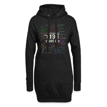 Wurzel aus 196 = 14. Geburtstag - Geschenk - Hoodie-Kleid - Schwarz - Vorne