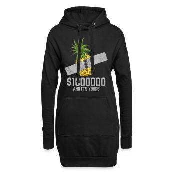 Duct Tape Pineapple Fruit Lover Funny Quote - Hoodie-Kleid - Schwarz - Vorne