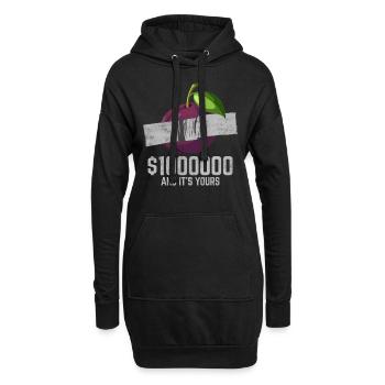 Duct Tape Plum Fruit Lover Funny Quote - Hoodie-Kleid - Schwarz - Vorne