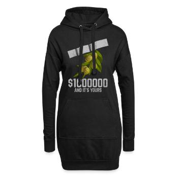 Klebeband Olivenfruchtliebhaber Lustiges Zitat - Hoodie-Kleid - Schwarz - Vorne