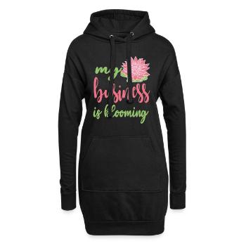 Designer floral Fleuriste Fleuriste Fleuriste - Sweat-shirt à capuche long Femme - noir - Devant