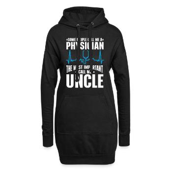Médecin Disant École De Médecine Pa Étudiant Médecin - Sweat-shirt à capuche long Femme - noir - Devant