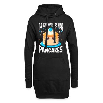 Amateur de cuisine de crêperie - Sweat-shirt à capuche long Femme - noir - Devant