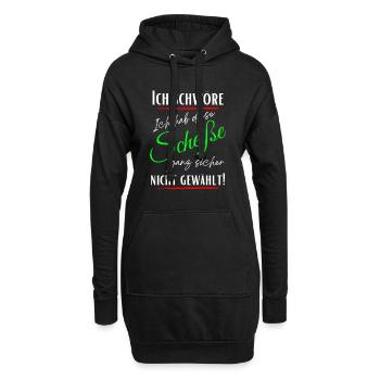 Je jure que je n’ai pas choisi cette merde ! - Sweat-shirt à capuche long Femme - noir - Devant