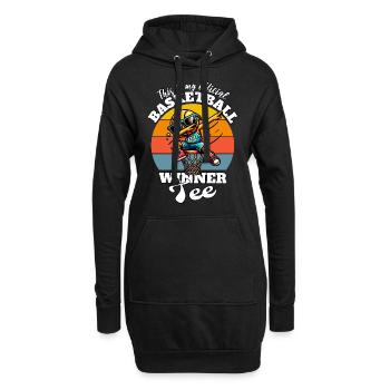 Basketball Spieler - Hoodie-Kleid - Schwarz - Vorne