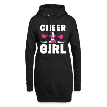 Cheerleading Cheerleader Base Flyer - Hoodie-Kleid - Schwarz - Vorne