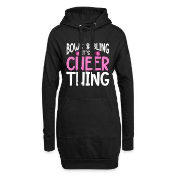 Cheerleading Cheerleader Base Flyer - Hoodie-Kleid - Schwarz - Vorne