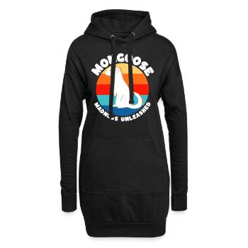 Dictons de suricate - Sweat-shirt à capuche long Femme - noir - Devant
