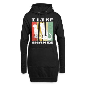 Dictons de suricate - Sweat-shirt à capuche long Femme - noir - Devant