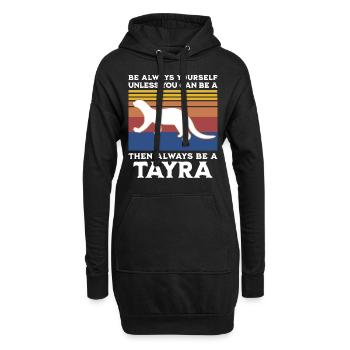 Marder Spruch - Hoodie-Kleid - Schwarz - Vorne