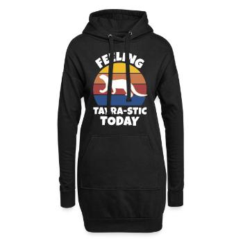 Marder Sprüche - Hoodie-Kleid - Schwarz - Vorne