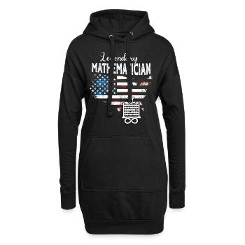 Mathematician - Hoodie Dress - black - Front
