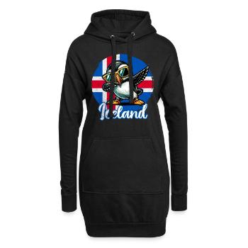 Dictons amusants de macareux - Sweat-shirt à capuche long Femme - noir - Devant