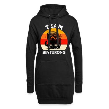 Lustige Marderbär Sprüche - Hoodie-Kleid - Schwarz - Vorne