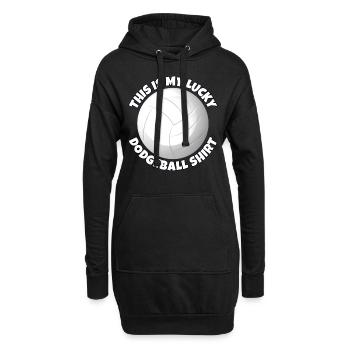 Dodgeball - Hoodie-Kleid - Schwarz - Vorne