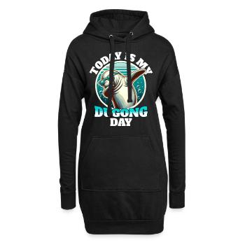 Seekuh Dugong - Hoodie-Kleid - Schwarz - Vorne