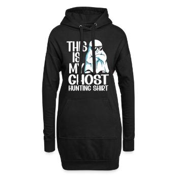 C’est ma chemise de chasse aux fantômes Chasseur paranormal - Sweat-shirt à capuche long Femme - noir - Devant