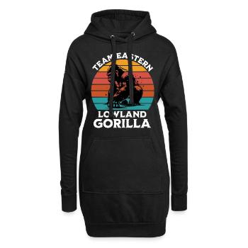 Dictons du gorille gris - Sweat-shirt à capuche long Femme - noir - Devant