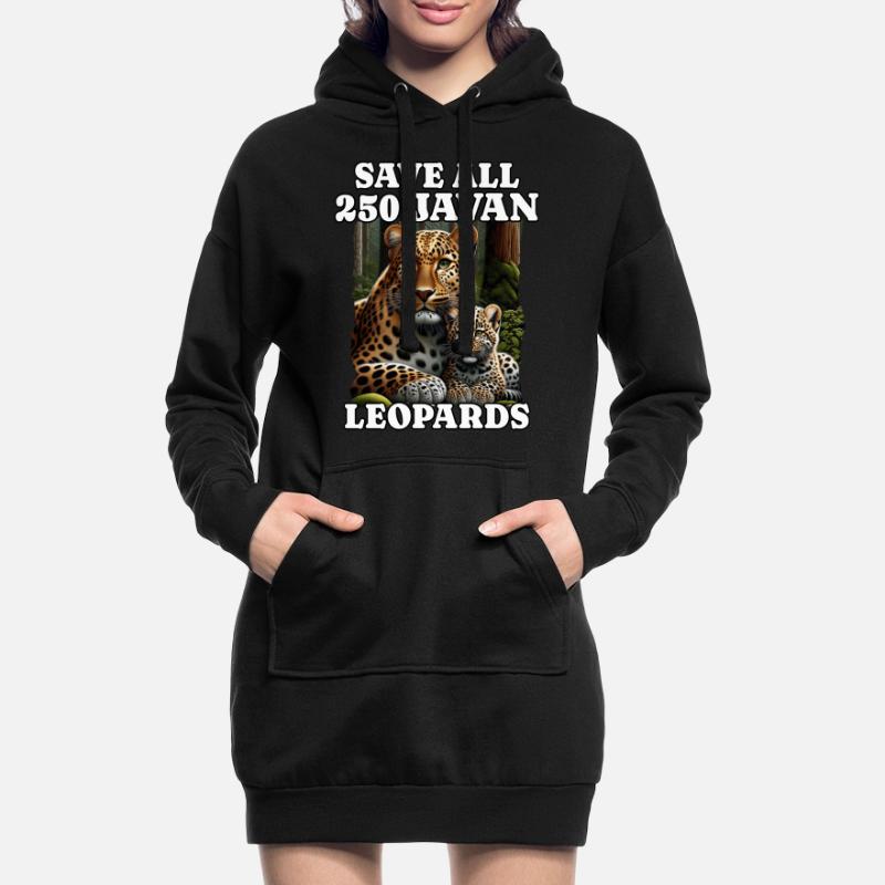 Save Java Leopard Hoodie-Kleid