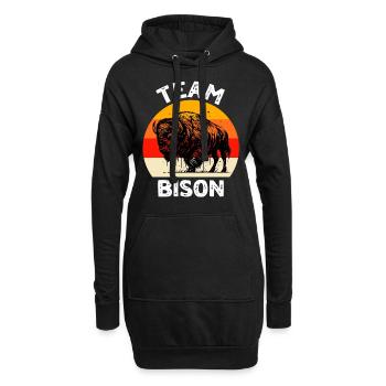 Dictons amusants de buffle - Sweat-shirt à capuche long Femme - noir - Devant