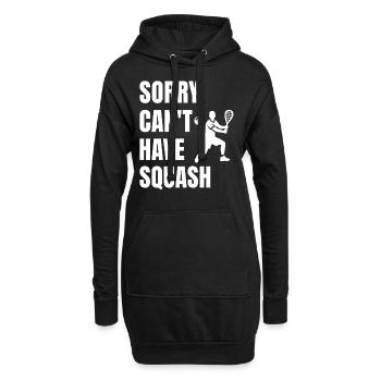 Lustiger Squash Spruch - Hoodie-Kleid - Schwarz - Vorne