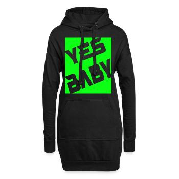 Yes Baby - Hoodie-Kleid - Schwarz - Vorne