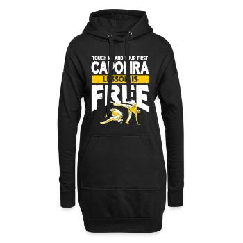 Capoeira Brésil Arts Martiaux Capoeira - Sweat-shirt à capuche long Femme - noir - Devant