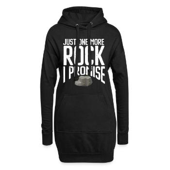 Rock Collector Geology Geologist - Hoodie-Kleid - Schwarz - Vorne