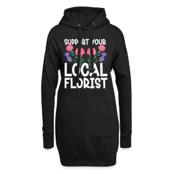 Cheerleading Cheerleader Base Flyer - Hoodie-Kleid - Schwarz - Vorne