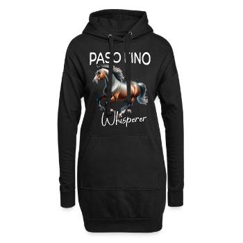 Cheval Paso Fino Whisperer - Sweat-shirt à capuche long Femme - noir - Devant