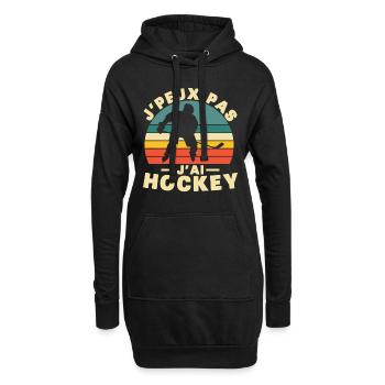 I Can't I Have Hockey Humor Gift - Hoodie-Kleid - Schwarz - Vorne